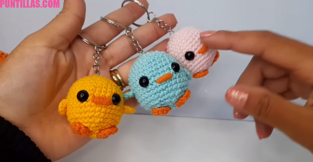 Llaveros de Pollitos Amigurumi 🐥