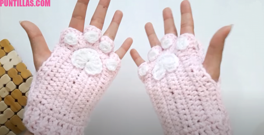 🐾 Guantillas Crochet Aesthetic Guantes sin dedos.
