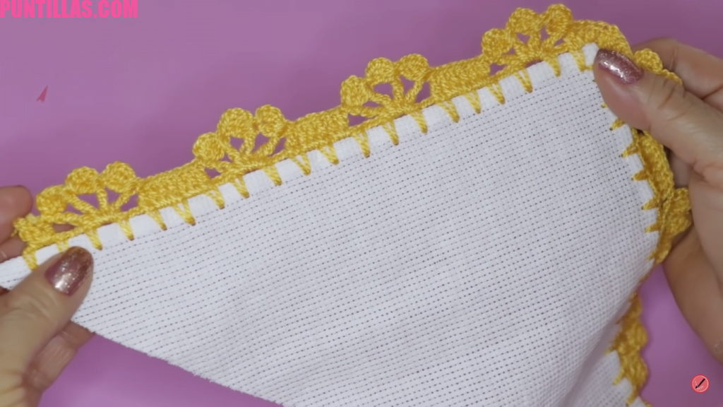 Puntilla Tejida en Dos Vueltas Tutorial Rápido y Fácil