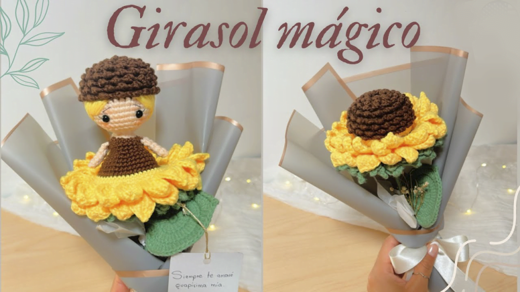 El Girasol Mágico Reversible Tutorial Completo